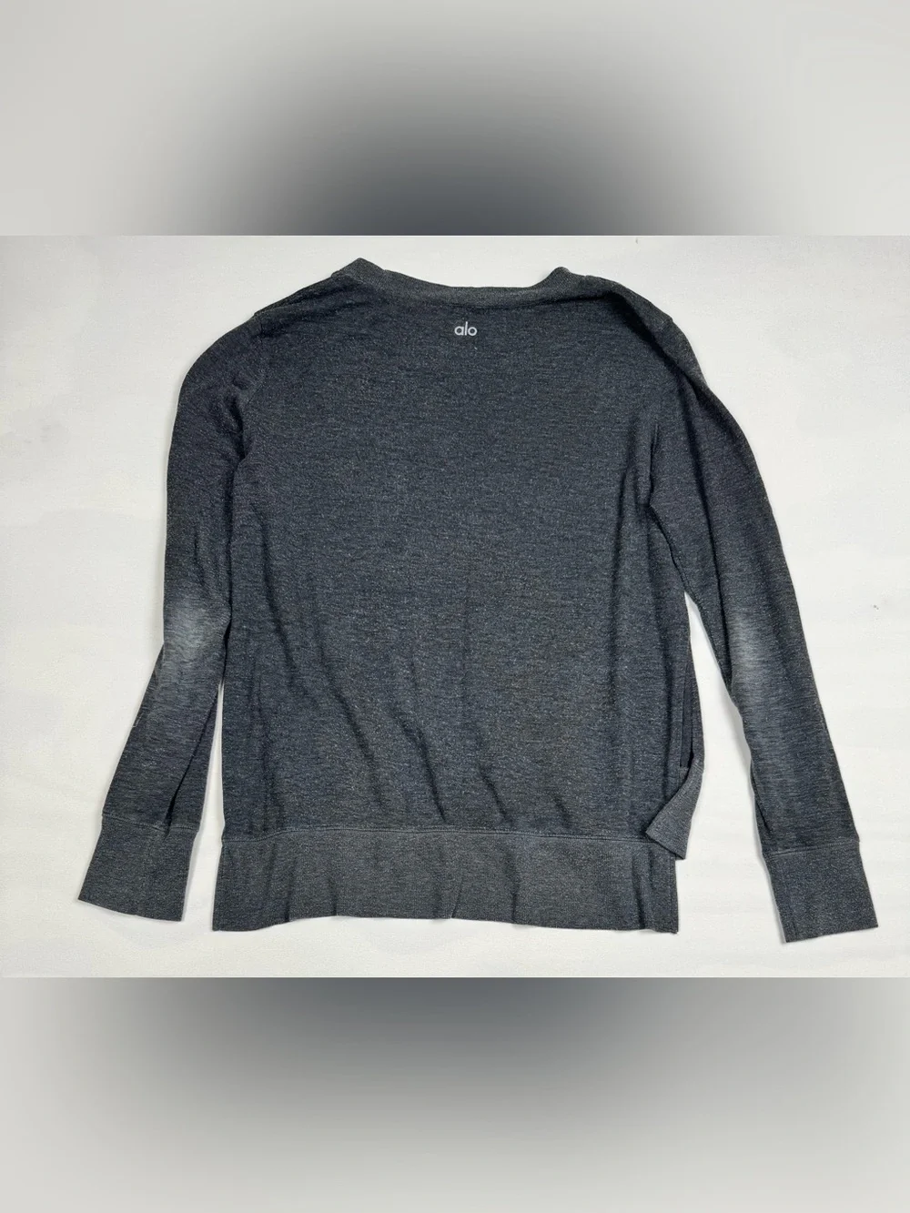 Alo Yoga Glimpse Crewneck Pullover Sweatshirt Gray Women’s L